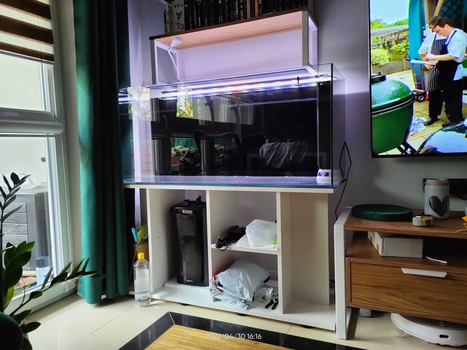 Akwarium 240l. Filtr, oswietlrnie