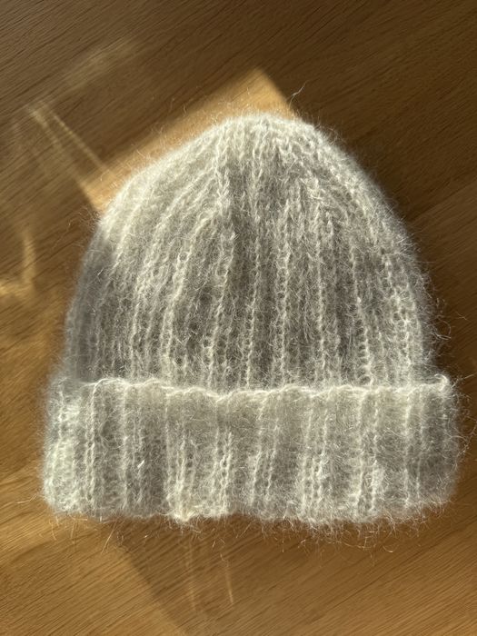 Czapka handmade moher+jedwab