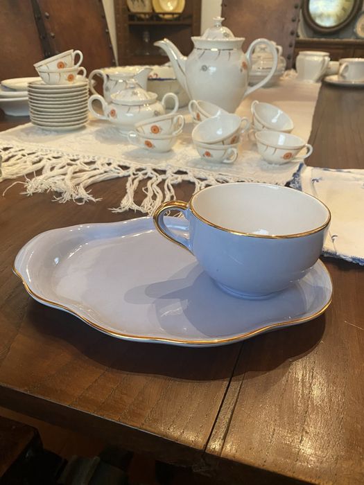 Chávena de chã em porcelana