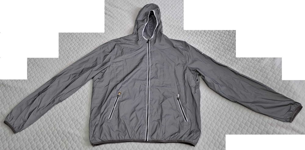 Kurtka z kapturem, wiatrówka, odblaskowa, Clique, XXL (Odzież)