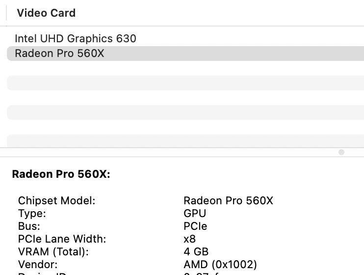 MacBook Pro 15’ 2019 Intel i9 16Gb 512Gb AMD 560X 4Gb