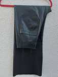 Czarne lateksowe spodnie dzwony Zara XS/34
