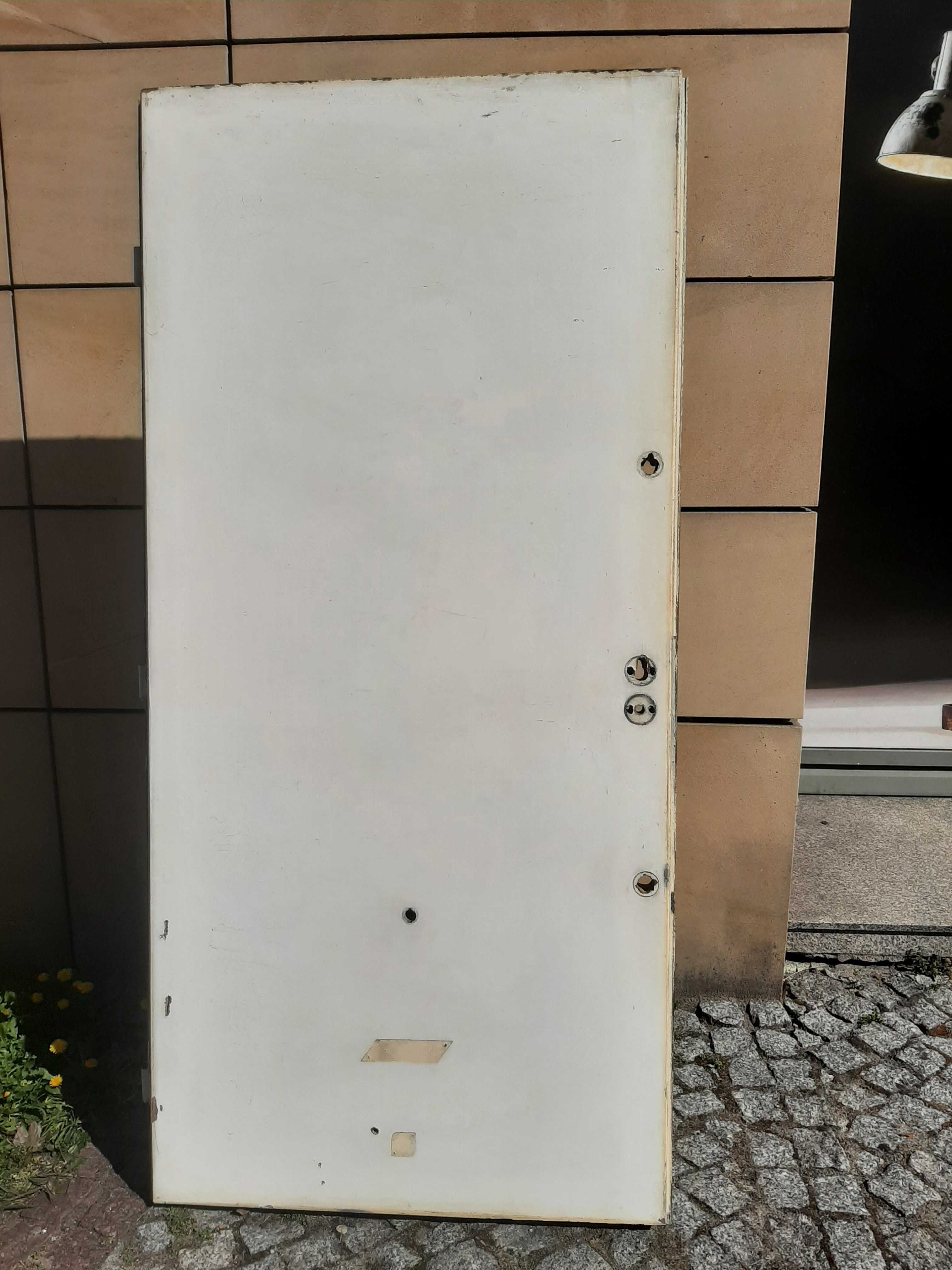 Drzwi zewnętrzne wewnętrzne prawe 90 cm drewniane solidne