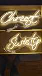 Neon LED chrzest święty