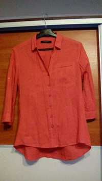 Czerwona bluzka koszulowa Reserved
