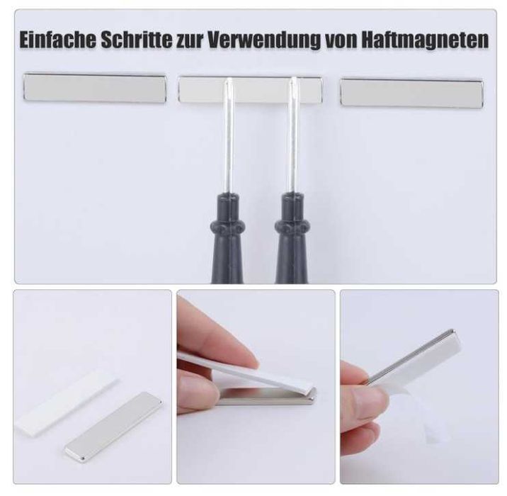 Zestaw 19 silnych magnesów neodymowych 60x10x5mm MAGXCENE