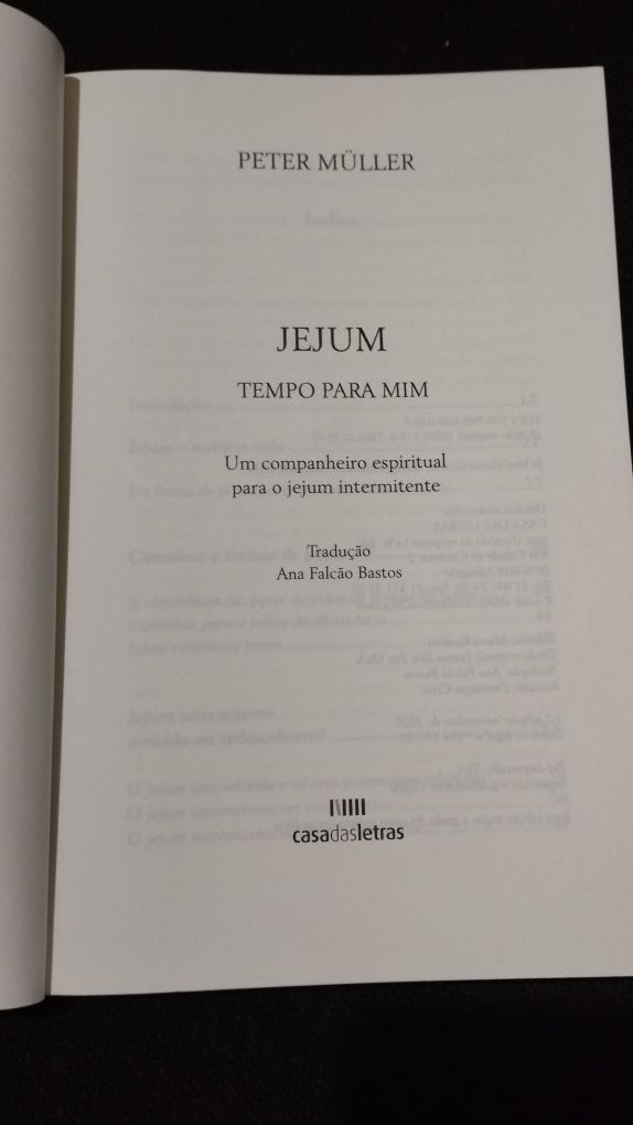 Livro Jejum Tempo para mim