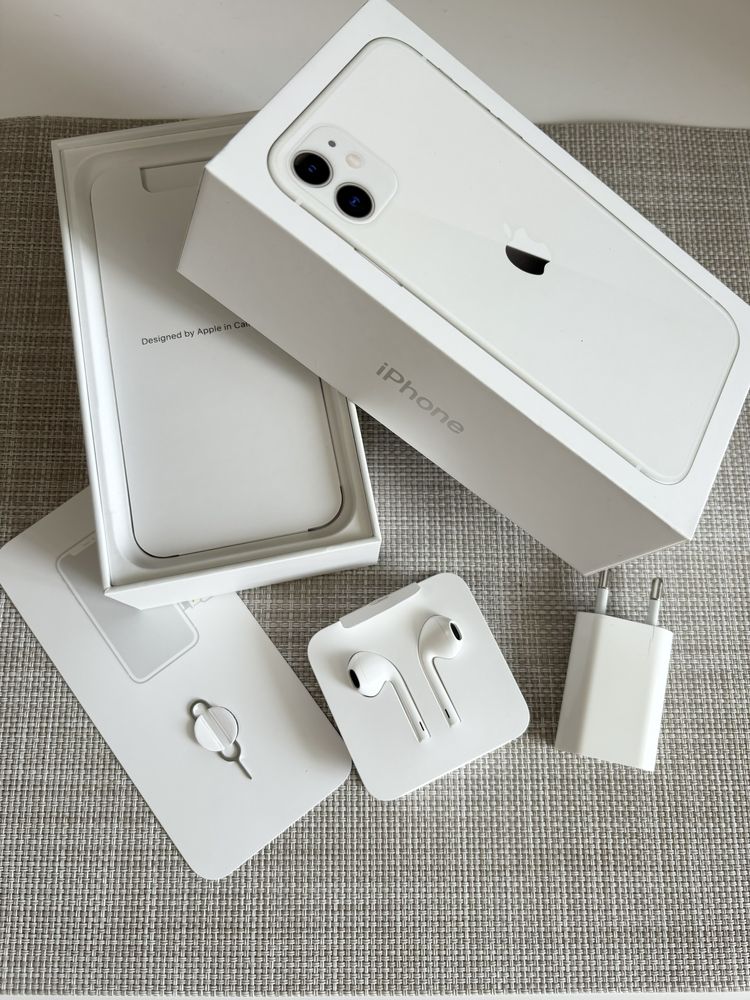 iPhone 11 128 gb white neverlock айфон білий в ідеальному стані