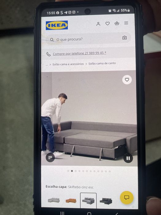 Sofa cama ikea novo sem uso e ainda embalado