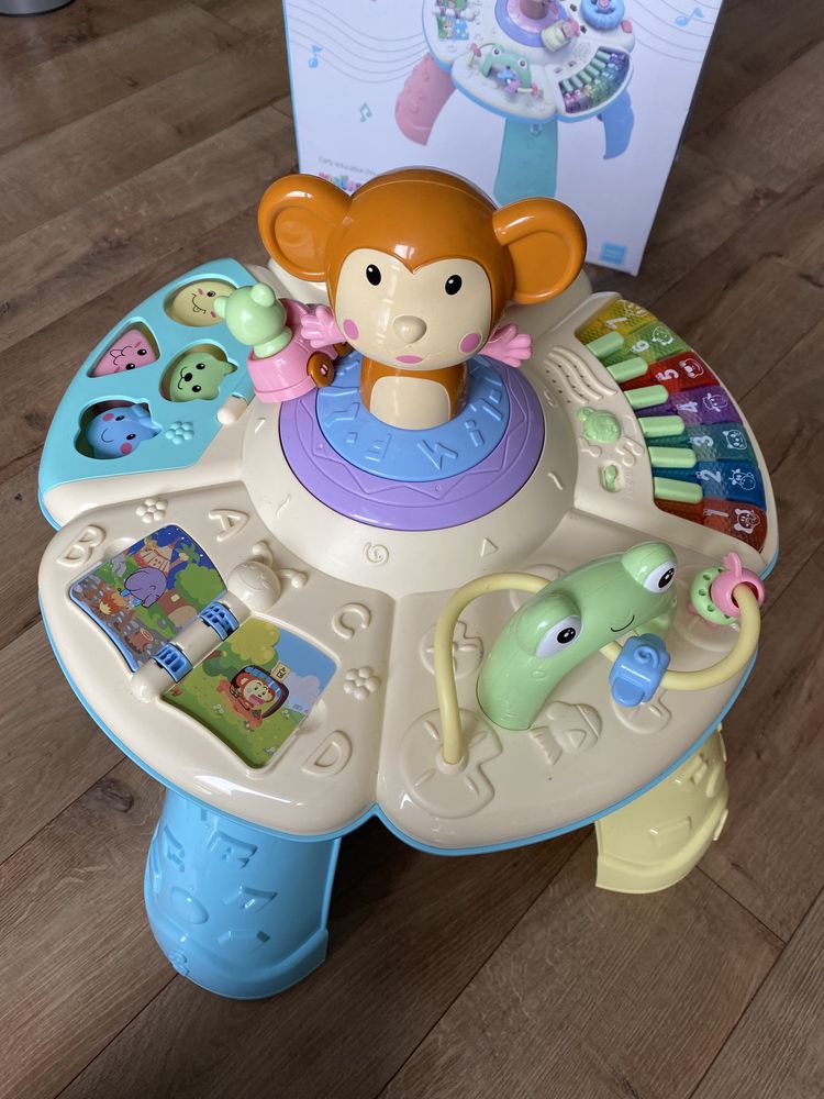 Stoliczek stolik edukacyjny interaktywny małpka Spring Flower MalPlay