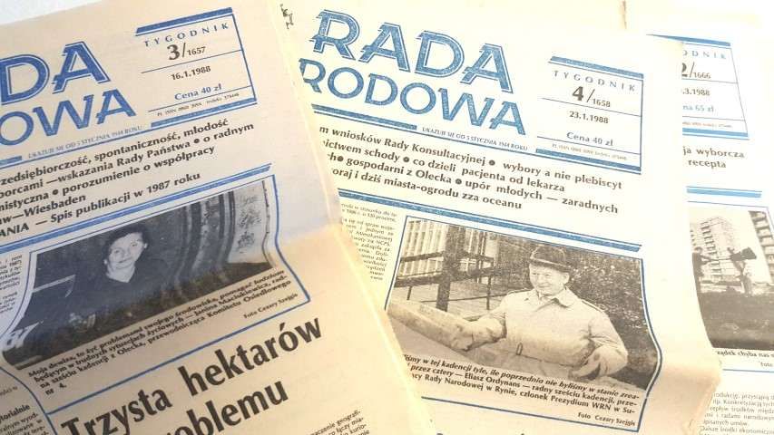 Tygodnik "RADA NARODOWA" 1986-88. Odbiór GRATIS! Warszawa