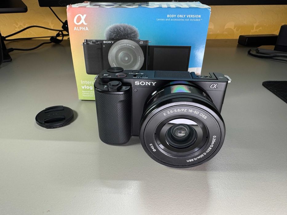 SONY ZV-E10 + 16-50mm. Nowy. Na gwarancji do września 2028 + gratis!