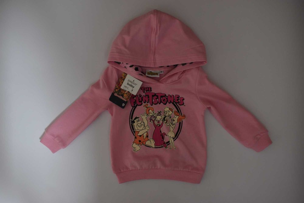 Bluza z kapturem Pepco Flintstonowie 80 Różowa