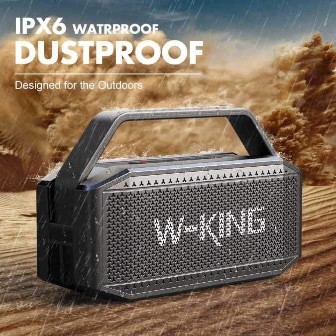 Bluetooth колонка W-KING D9-1 • 60W • Нова, в наявності, чорна