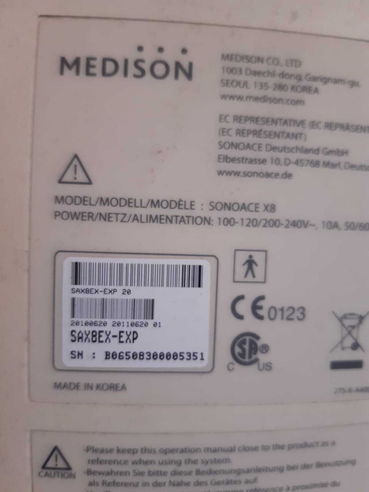 Aparat USG ultrasonograf Medison Sonoace X8