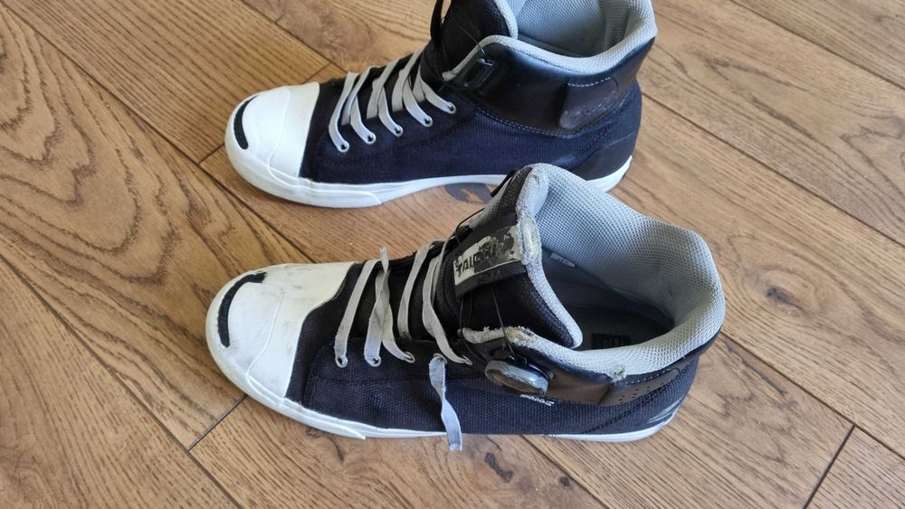 Мотоботи літні RS Taichi DM-Fit Hoop Black White 43 моточеревики