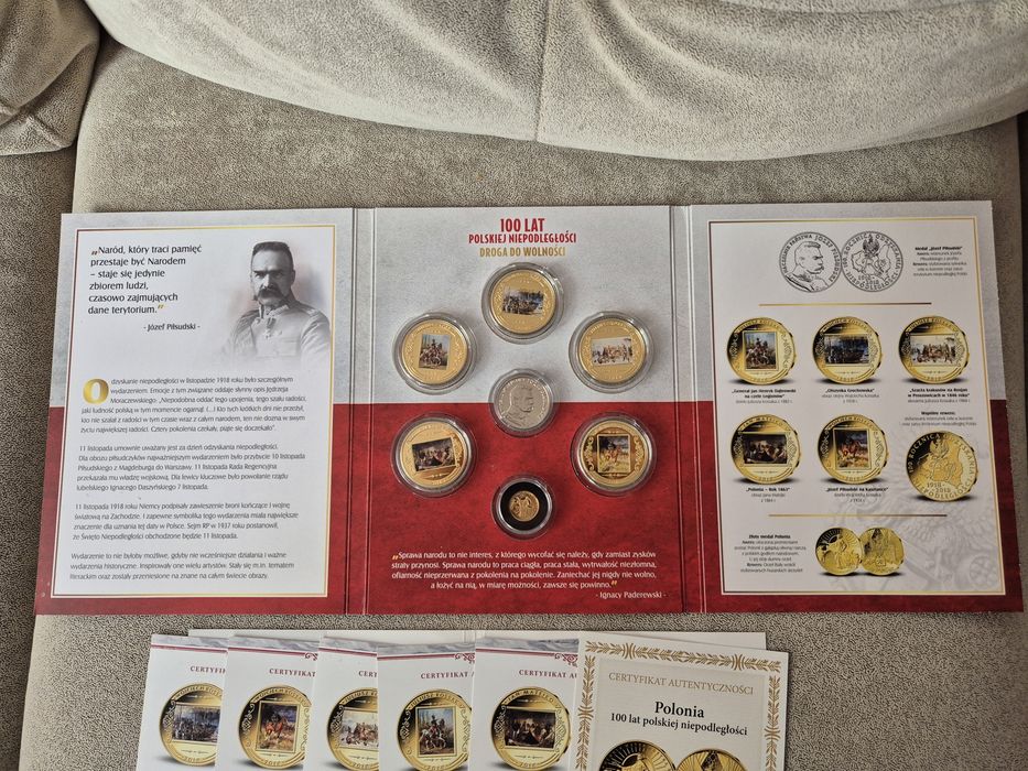 Kolekcja monet - 100 lat Polskiej Niepodległości Droga do Wolności