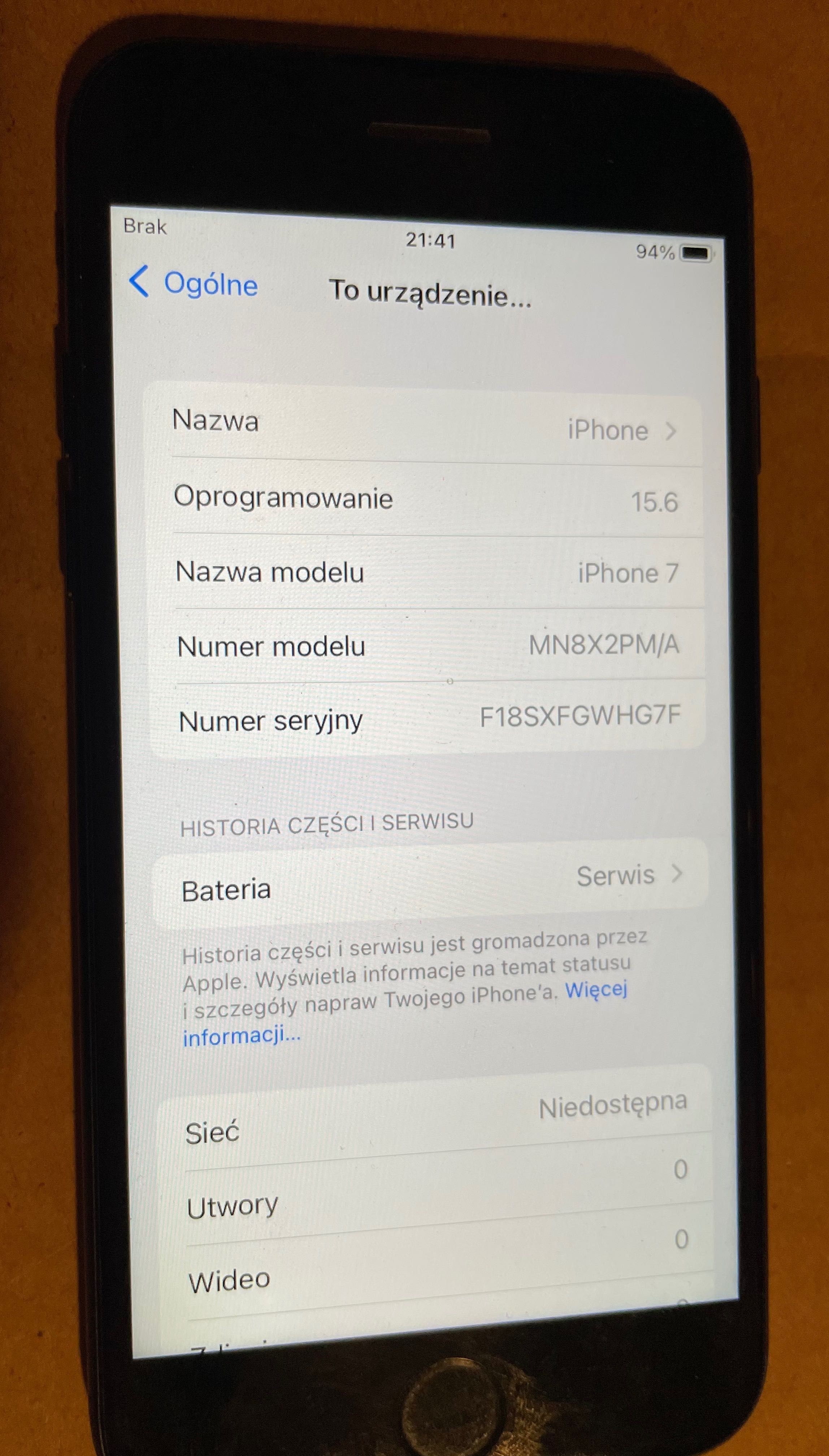 iPhone 7  model A1778