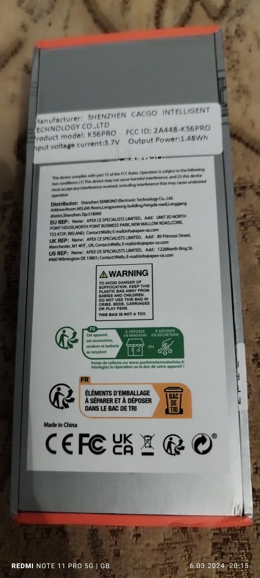 Sprzedam zegarek smartwar K 56 Pro nowy