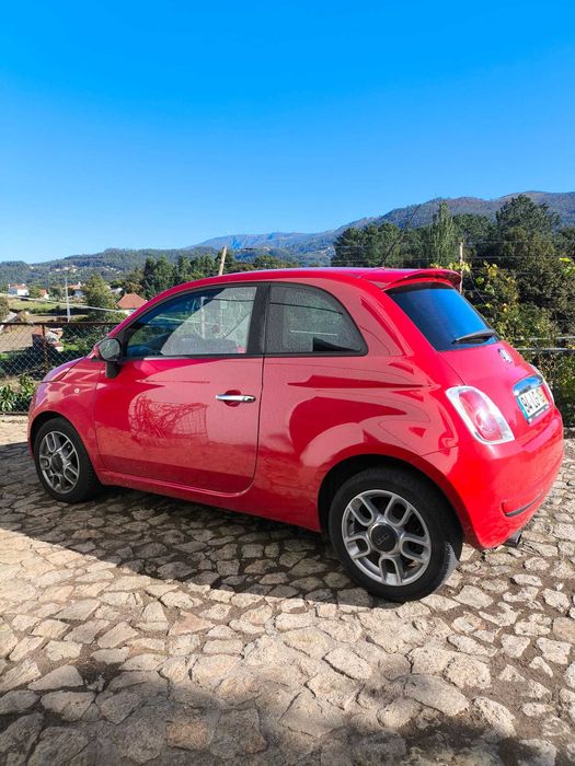 Fiat 500 1.2cv, vermelho