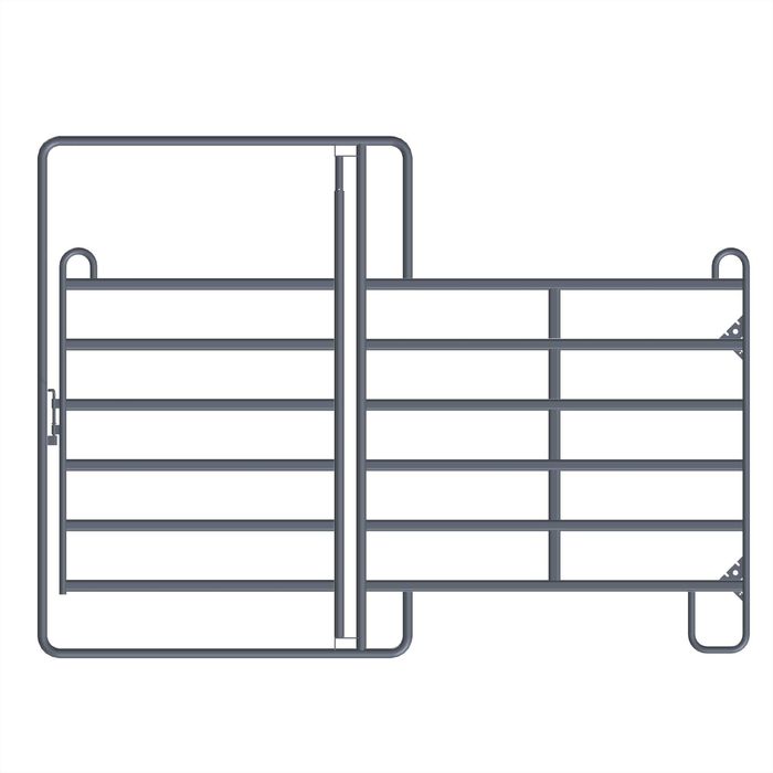 Panel ogrodzeniowy Texas z bramą wygrodzenia dla bydła do pastwisk 3m