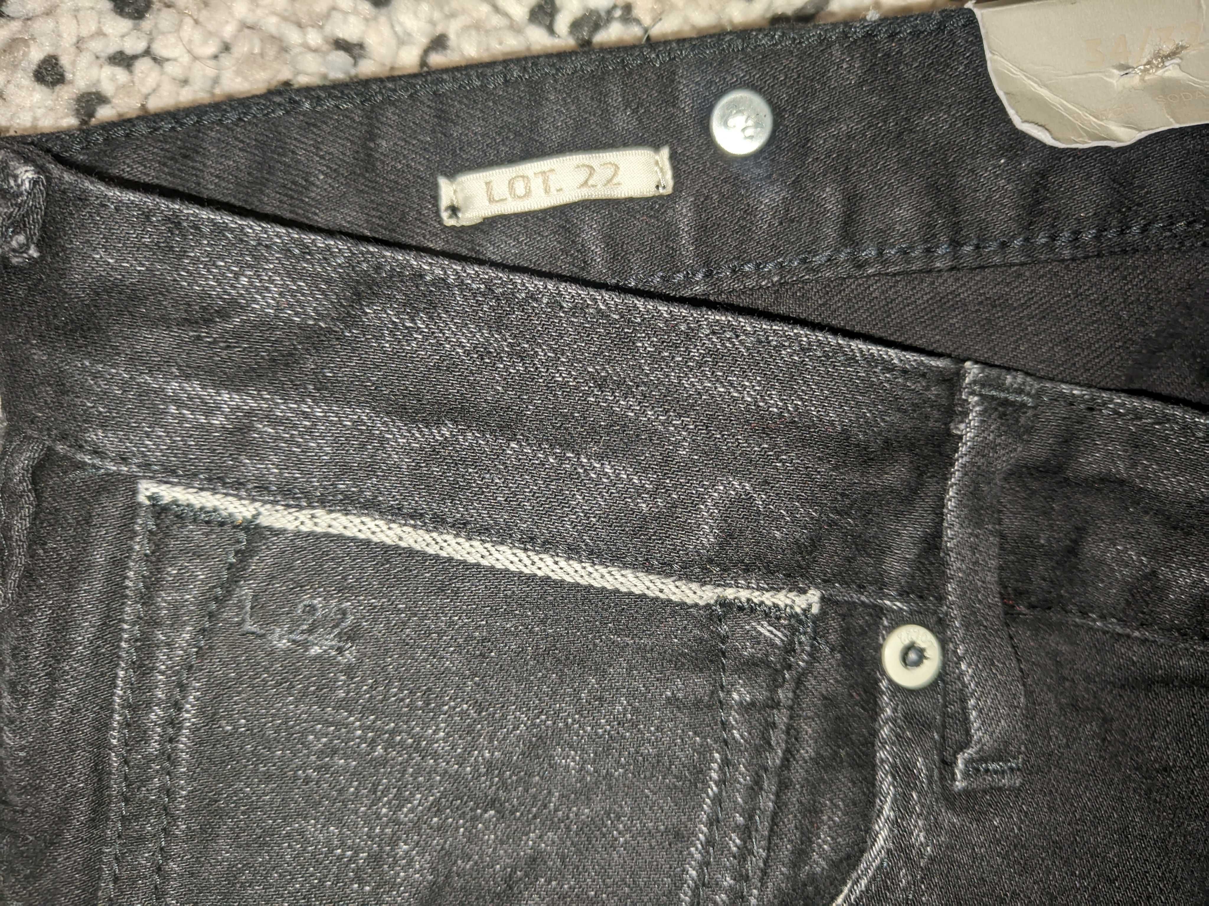 scotch soda джинси lot 22 selvedge black розмір 34/32