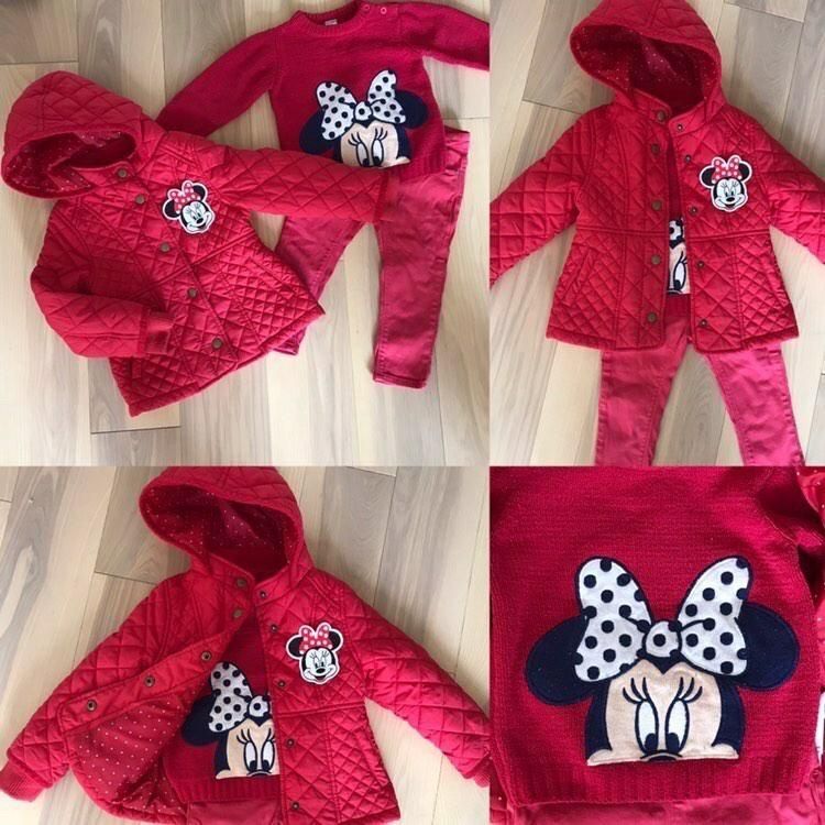 Кофтинка тепла Disney Minnie Mouse 80 см. Стан нового!