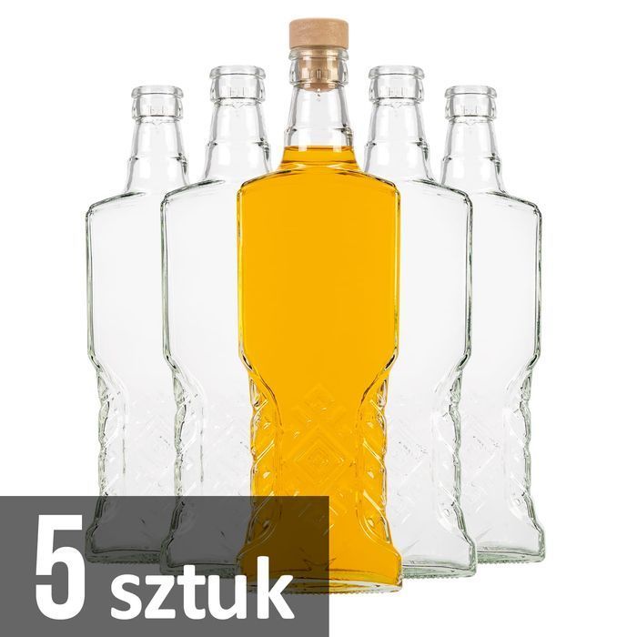 5x butelka UKRAINKA 500 ml z korkiem na nalewki wino sok