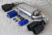 Глушник з заслонками прямоток насадки Akrapovic BMW M F30 глушитель