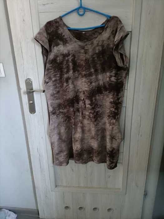 Sukienka damska 52 cienka krótki rękaw