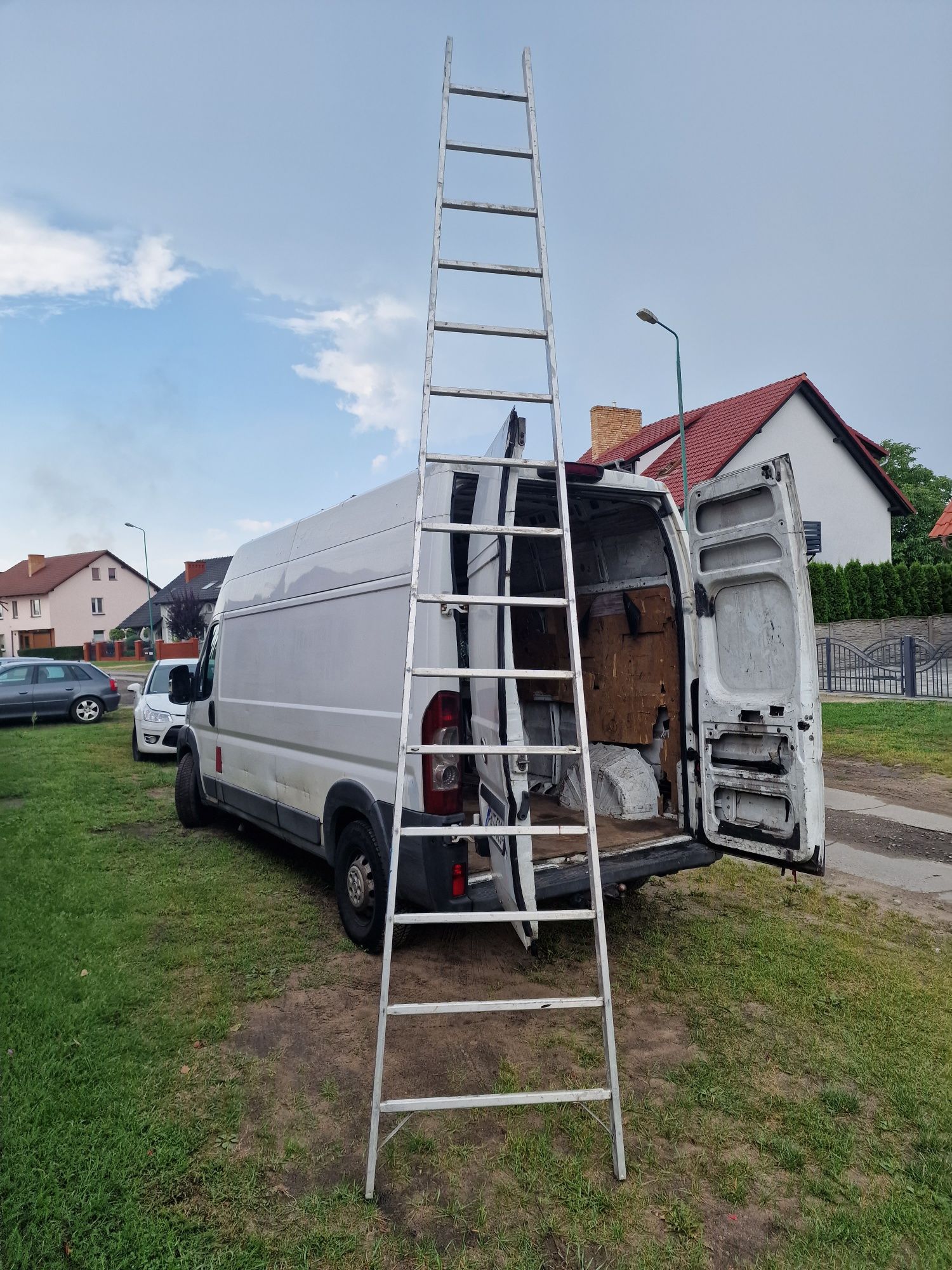 Drabina aluminiowa 2x18 ,2 x 12 , 2x 10 stopni,rozkładana jak malarska