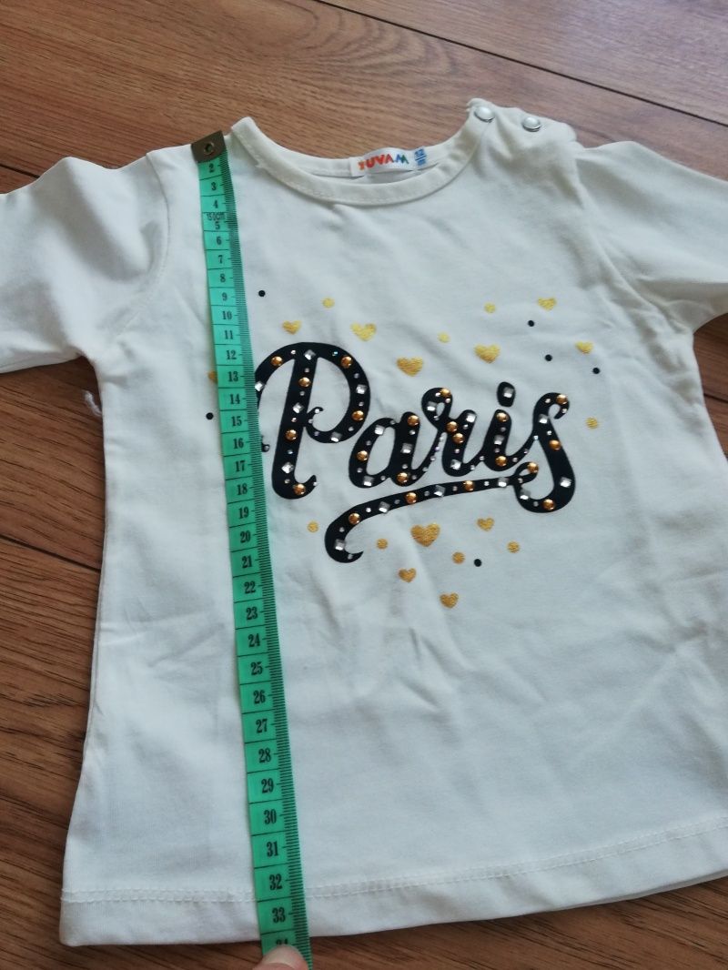 Bluzeczka bluzka z długim rękawem Paris 80