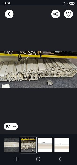 Stopa regału magazynowego  mago 47cm 5szt zestaw dla klienta