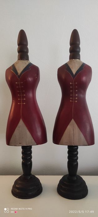 Bonecos de madeira maciça - 50 cm