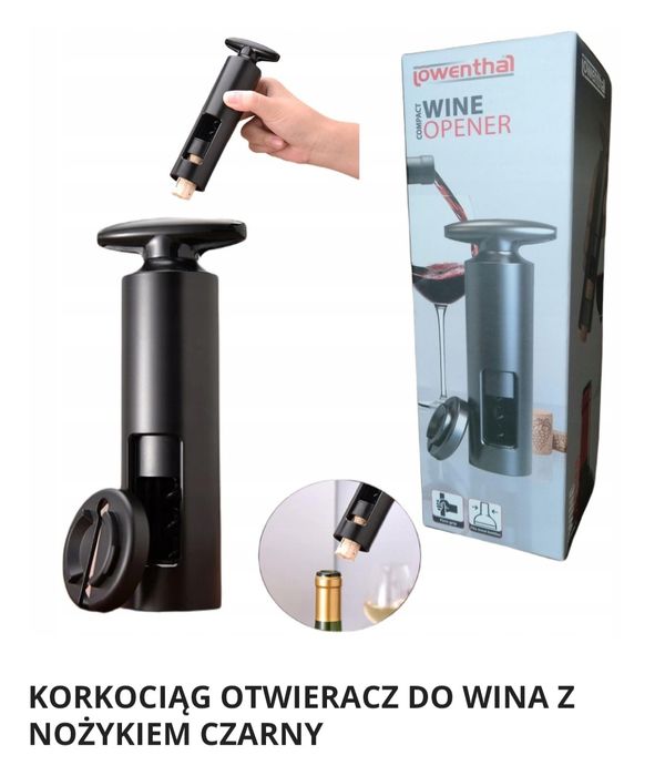Korkociąg z nożykiem
