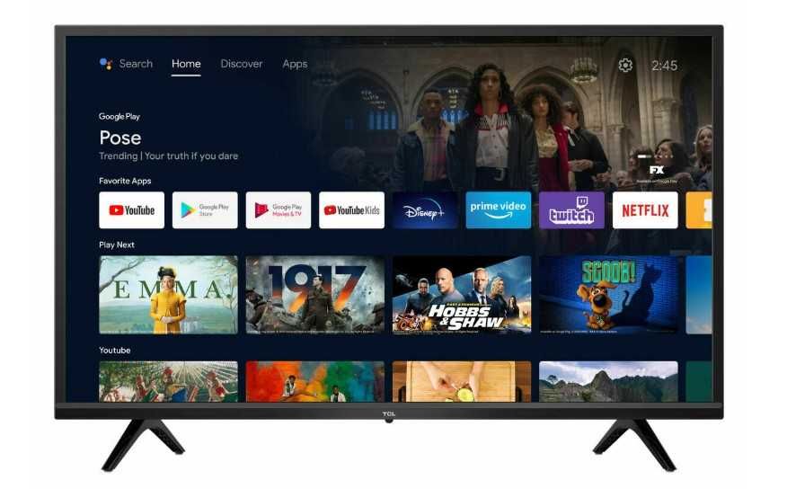 TV TCL 32" 32S5200 LED Smart TV HD, Nova