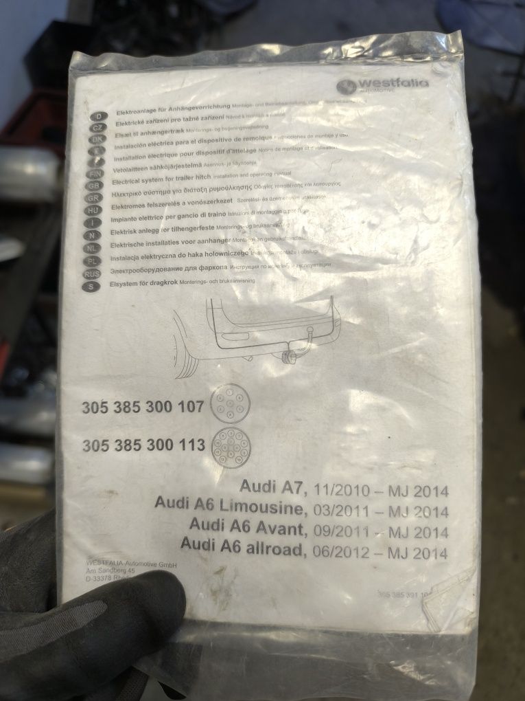 Hak audi a6c7, A7, Westfalia, moduł,2 kluczyki