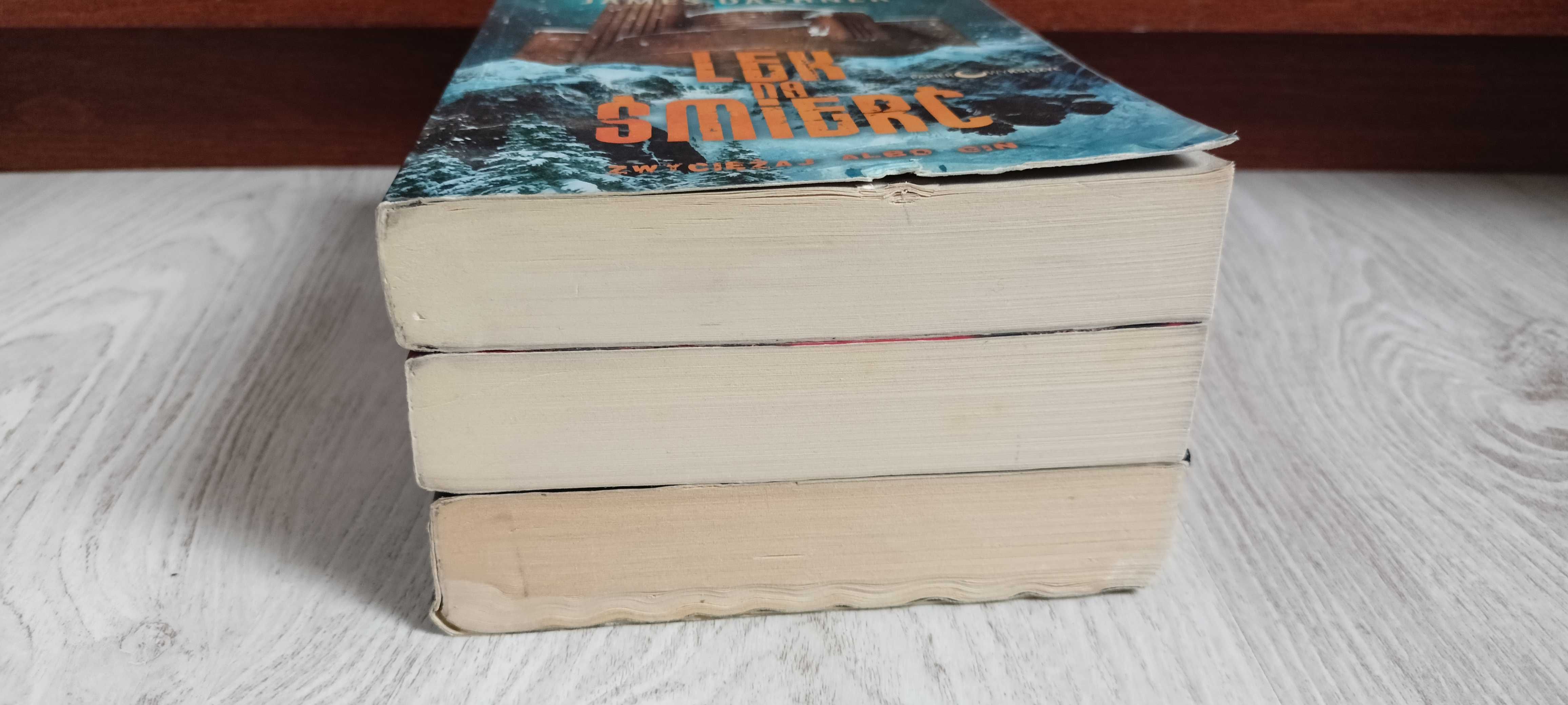 3x James Dashner Więzień Labiryntu + Próby ognia + Lek na śmierć