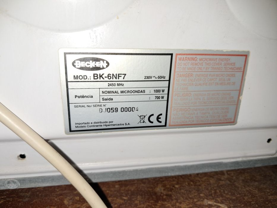 Microondas Becken 1000w