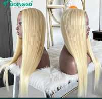Włosy naturalne 100%60cm 180gr topper peruka blond