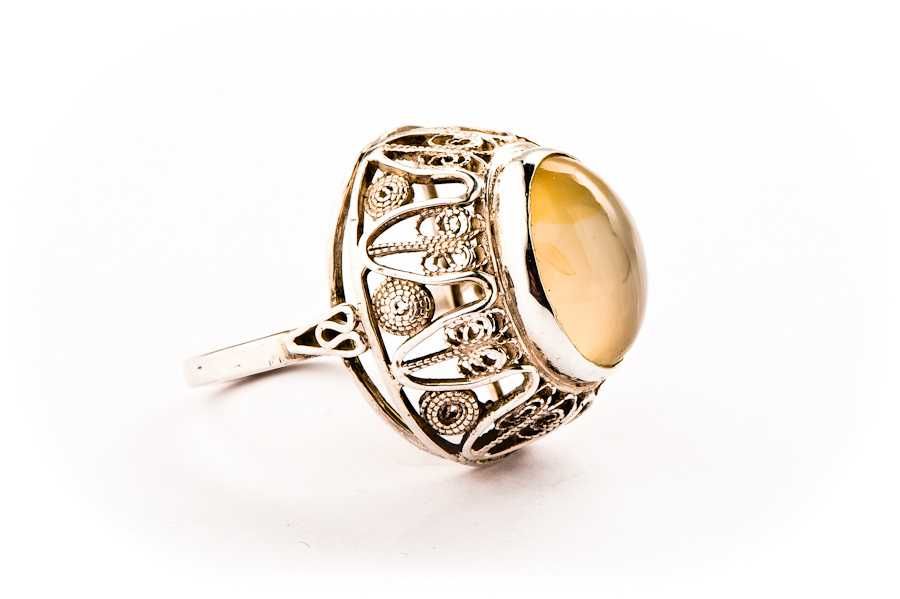 Krakowski Srebrny Pierścionek - 6,29g - PRL - IMAGO ARTIS wzór 2-547