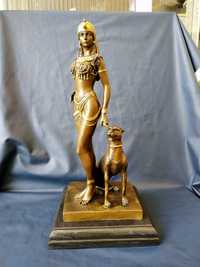 Клеопатра 58 см 20 кг Бронзовая статуэтка Бронза