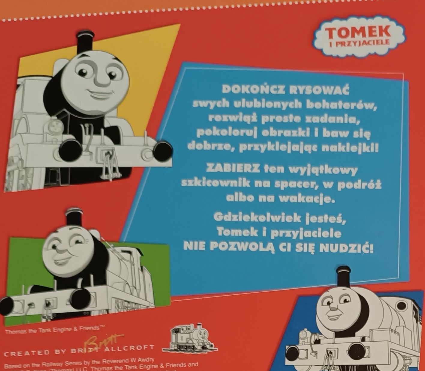 Tomek i przyjaciele mały rysownik zadania i naklejki