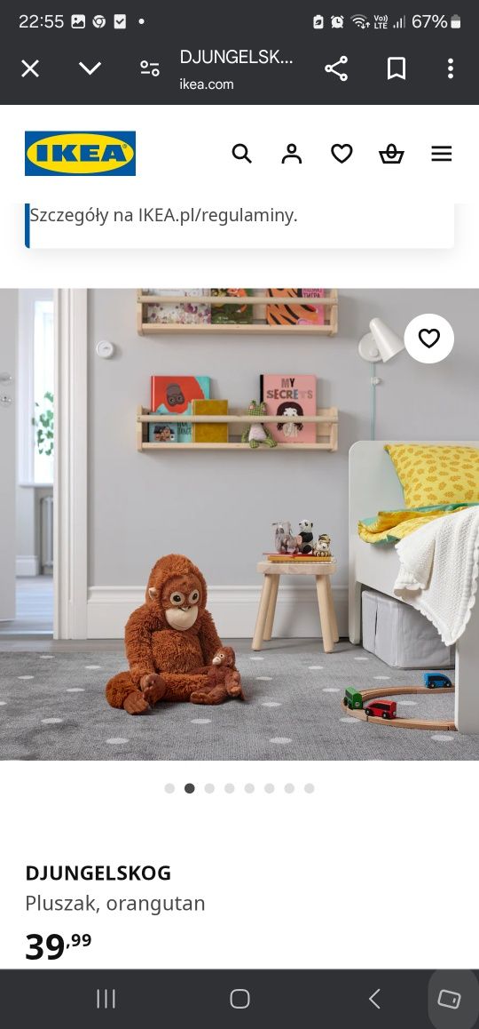 Ikea Pluszak Małpka