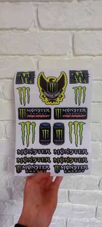 Стикер пак Monster Energy наклейки на мотоцикл