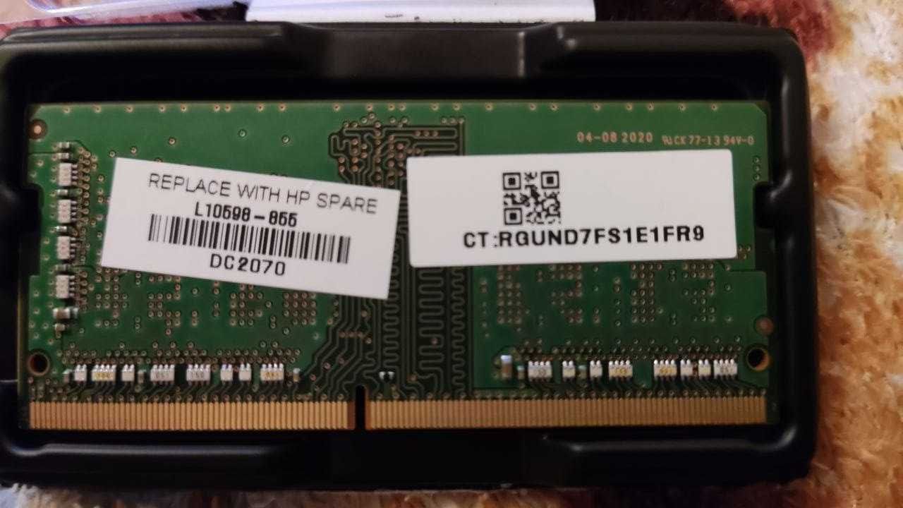 Оперативная память 2x4 гб DDR4 Samsung 2666