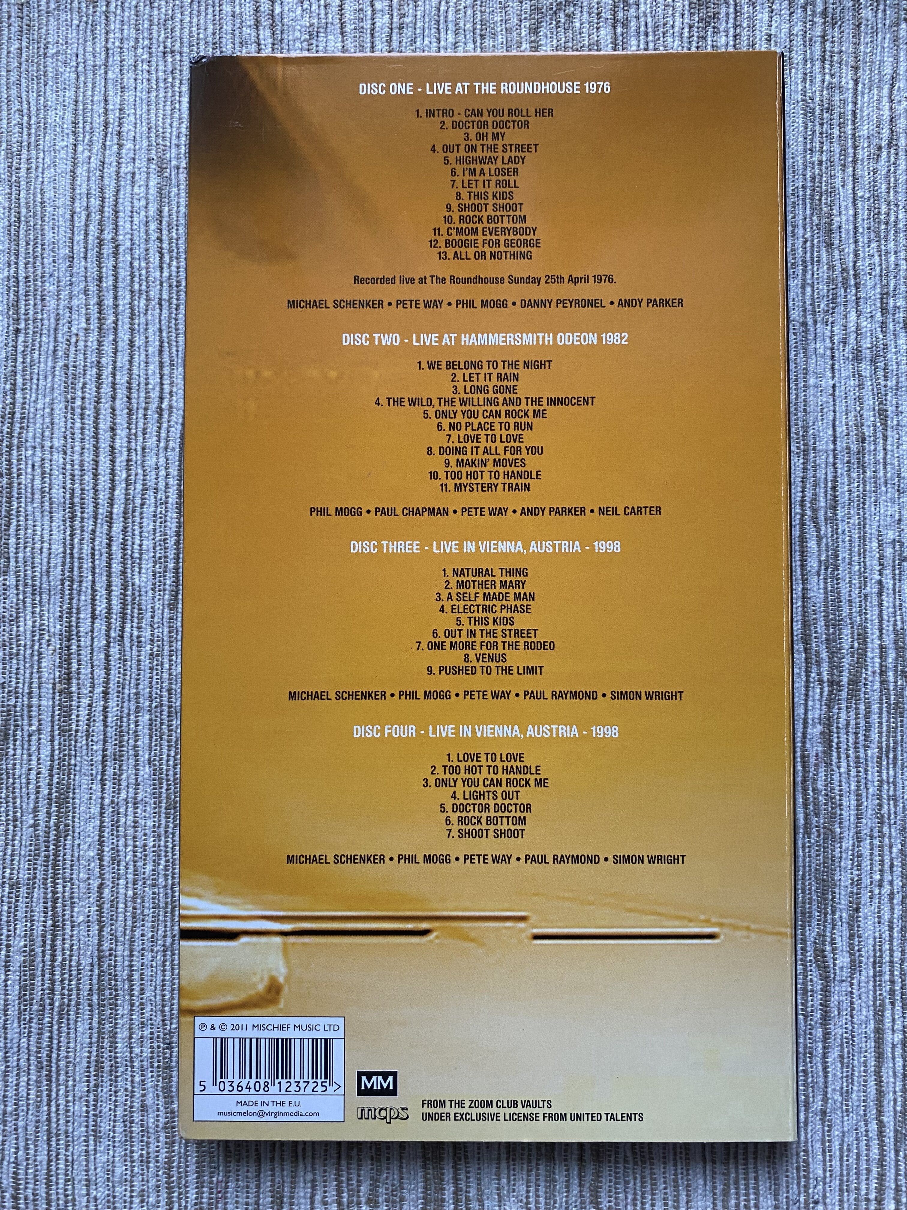 Ufo - Live Throughout The Years 4 CD