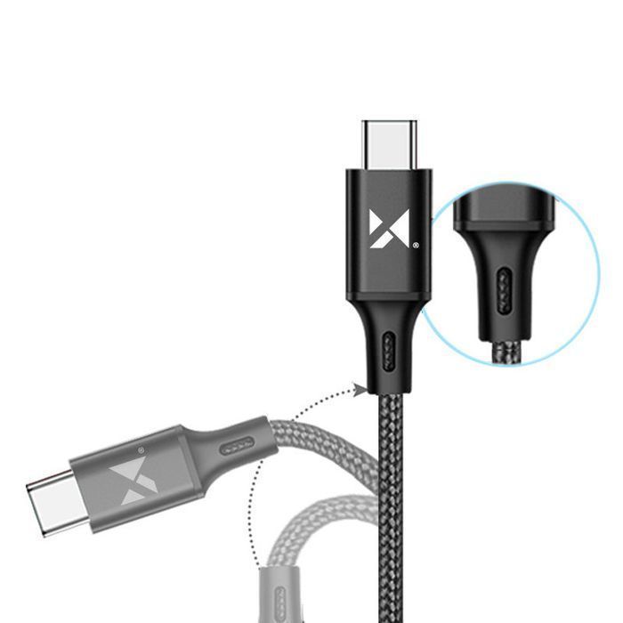Kabel USB Typ C 2,4A 1M Wozinsky Czarny