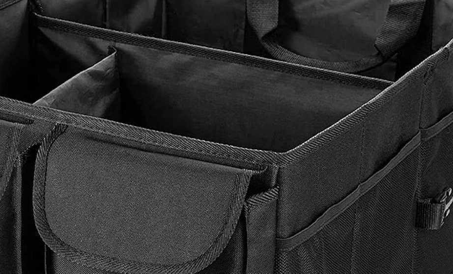 Duży Organizer Do Bagażnika Auta Samochodu składany Pudełko Dom Czarny