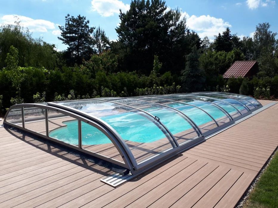 BASEN OGRODOWY 3,50 x 2,20 x 1,10 m m biały lub niebieski z montażem